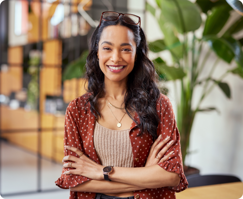 Smiling woman